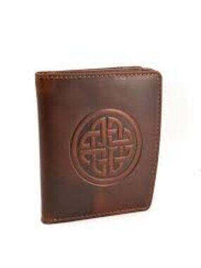 Lee River Cailtin Women's Wallet Celtic Knot, Brown Leather New in Box